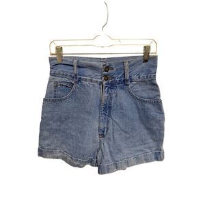 Vintage Y2K 90s Express Women’s High Waisted Jean Shorts Size 7 Made In USA